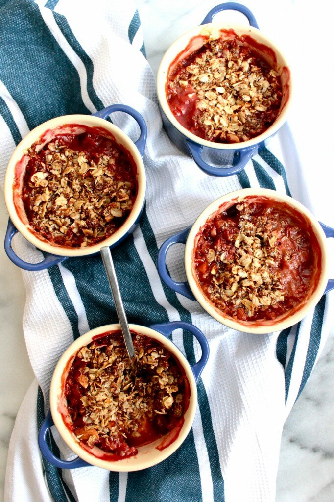 Peach Cherry Crumble