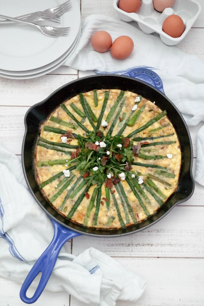 Asparagus and Leek Frittata