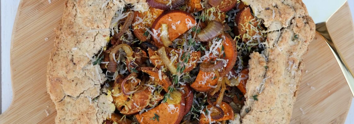 Rustic Curried Sweet Potato Galette