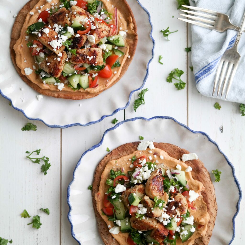 Greek Pita Tostadas