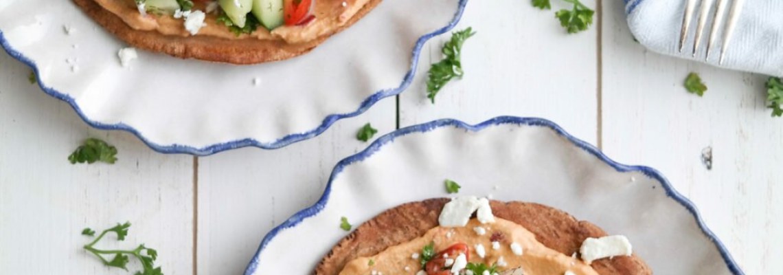Greek Pita Tostadas