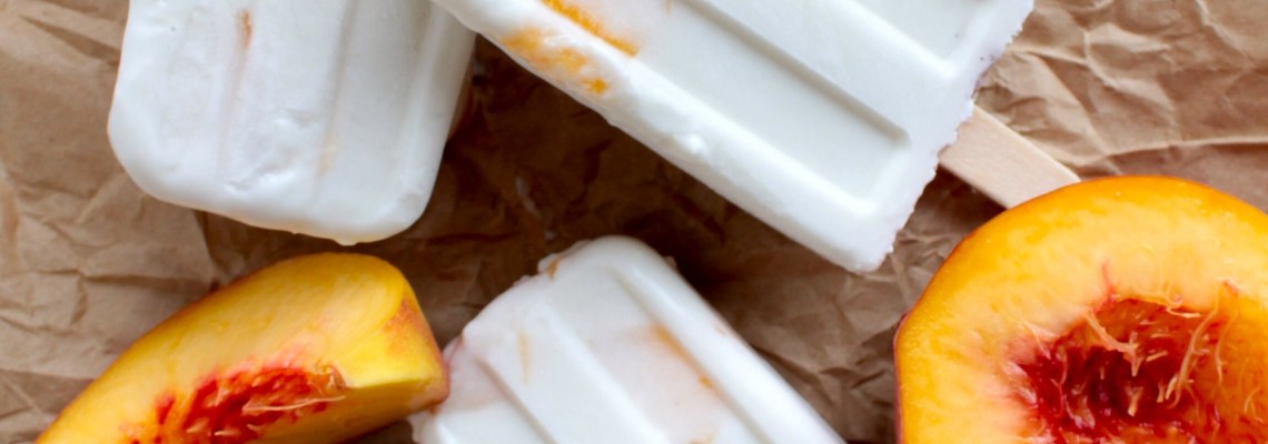 Peaches and Cream Popsicle